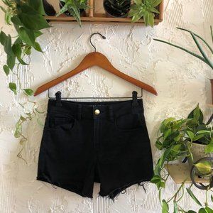 AEO Black Hi-Rise Shortie Super Super Stretch 4